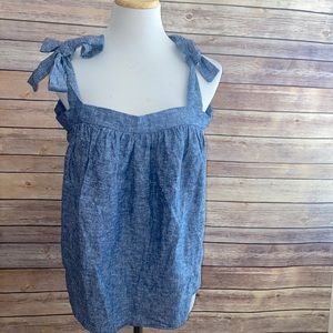 🎈Sale🎈NWT ANA Linen Blend Sleeveless Top Size XL